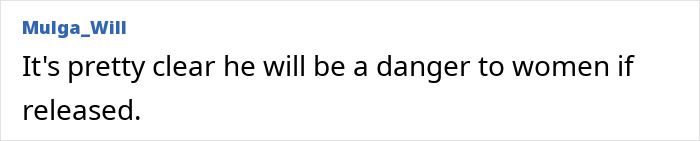 Comment on danger to women if Australia's youngest offender is released