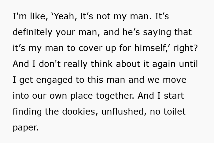 Realization of unflushed toilet incidents after moving in with boyfriend Realization of unflushed toilet incidents after moving in with boyfriend