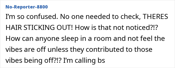 Comment expressing confusion about unnoticed evidence in child disappearance