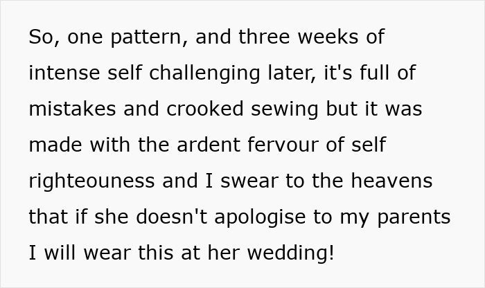 Woman creates imperfect but meaningful princess dress amid wedding drama
