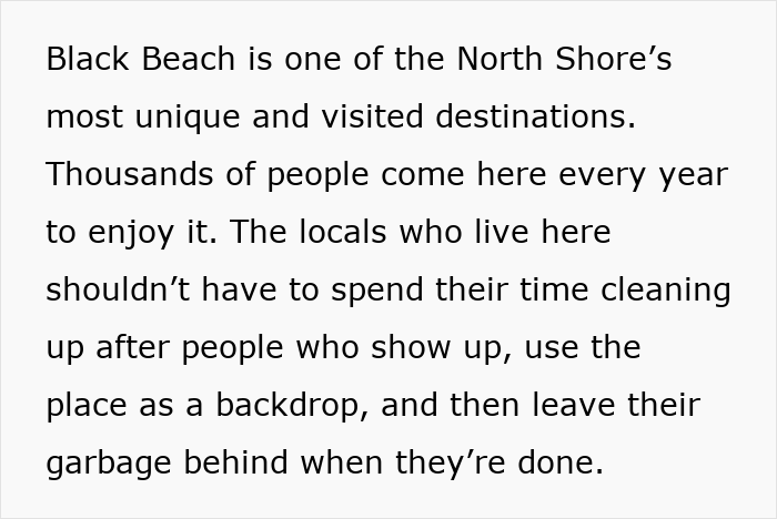Black Beach is a popular North Shore destination visited by thousands yearly
