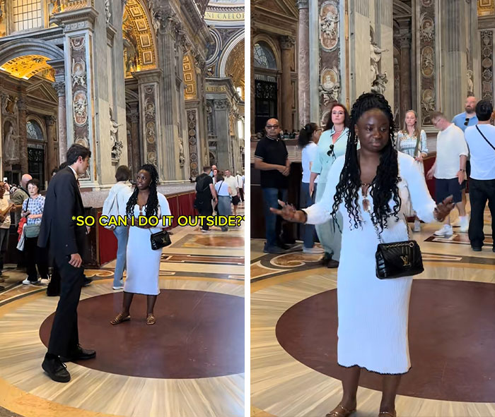 Awkward Video Shows Woman Refusing To Stop Singing At The Vatican After Multiple Security Guards Ask Her To Leave Awkward Video Shows Woman Refusing To Stop Singing At The Vatican After Multiple Security Guards Ask Her To Leave