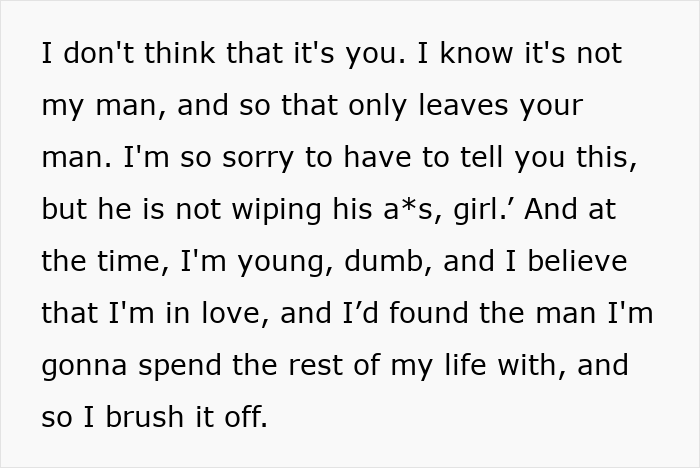 Admission of boyfriend not wiping properly despite initial disbelief Admission of boyfriend not wiping properly despite initial disbelief