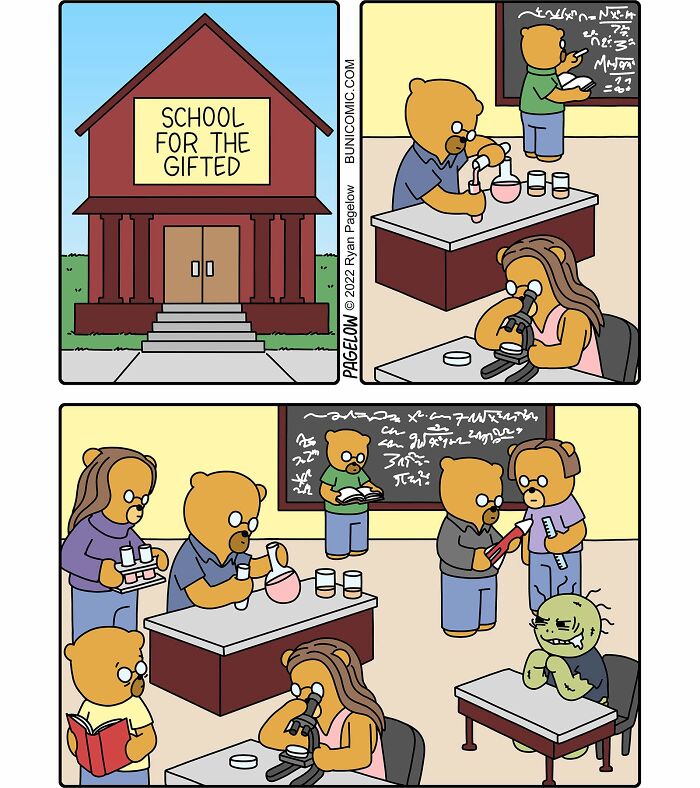 These Bear Characters Star In Hilariously Twisted Comics That Turn Everyday Logic Completely Upside Down (40 Pics)