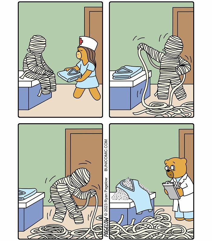These Bear Characters Star In Hilariously Twisted Comics That Turn Everyday Logic Completely Upside Down (40 Pics)