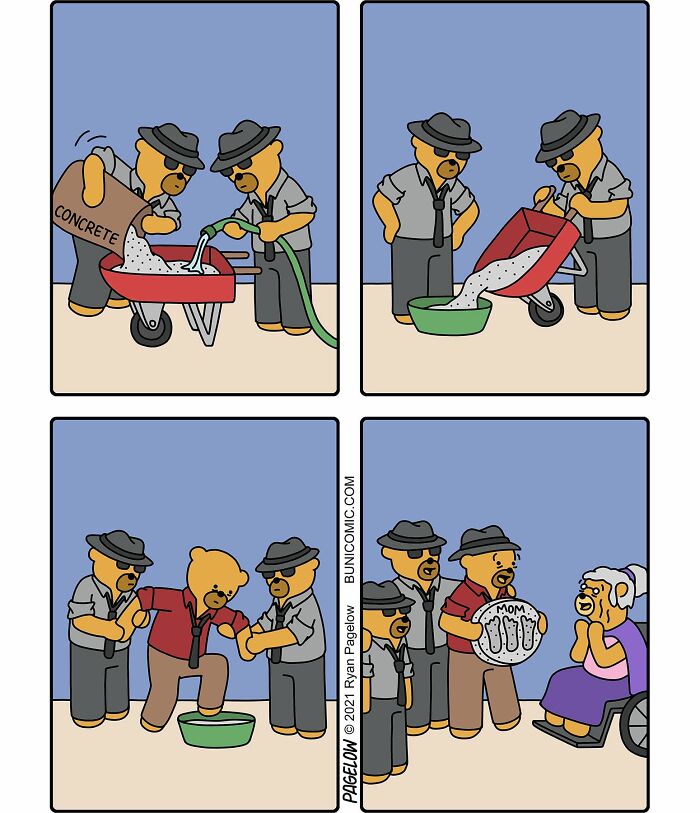 These Bear Characters Star In Hilariously Twisted Comics That Turn Everyday Logic Completely Upside Down (40 Pics)