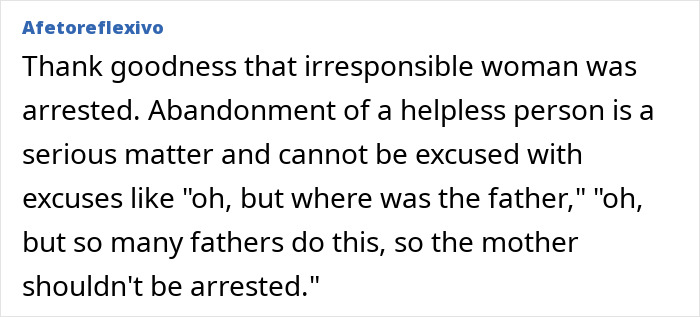 Afetoreflexivo's comment: A biker finds a baby crawling out at night. Mom's motives stun.