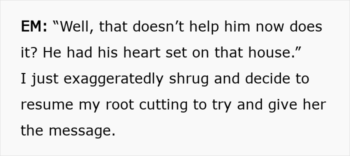 A screenshot showing text from an online post about a Karen saying her son deserves it more. A screenshot showing text from an online post about a Karen saying her son deserves it more.