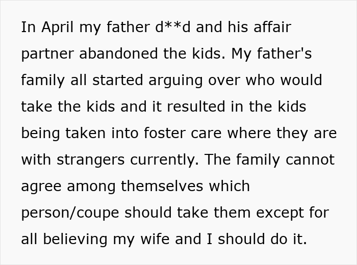 Family feud over custody after father and affair partner abandon kids Family feud over custody after father and affair partner abandon kids
