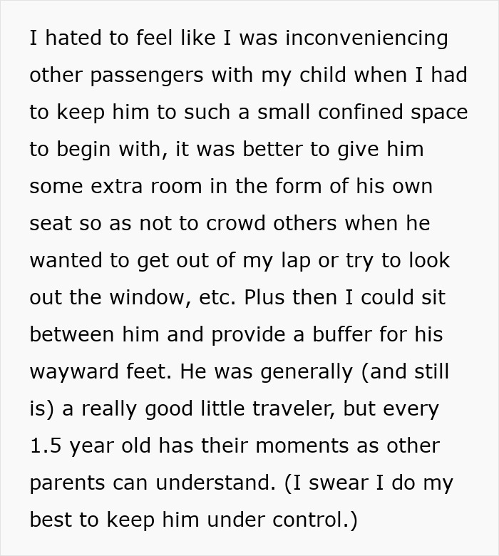 Entitled Mother Tries To Force Toddler Out Of Paid Seat, And The Flight Attendant's Move Is Pure Satisfaction