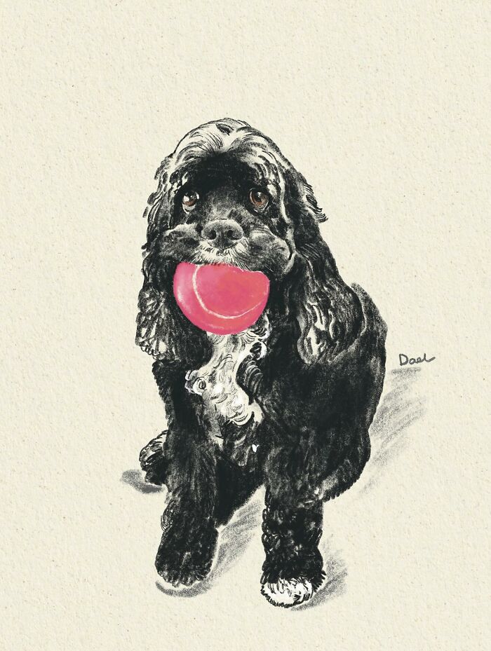 This Artist Draws Dog Portraits That Perfectly Capture Each Pet’s Personality (76 Pics)