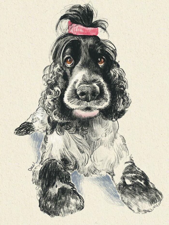 This Artist Draws Dog Portraits That Perfectly Capture Each Pet’s Personality (76 Pics)