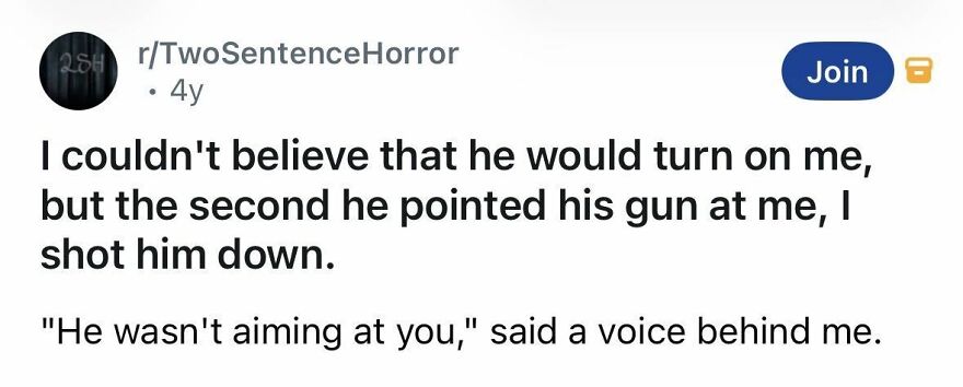 Short spine-chilling story about betrayal and a gunshot with a mysterious voice