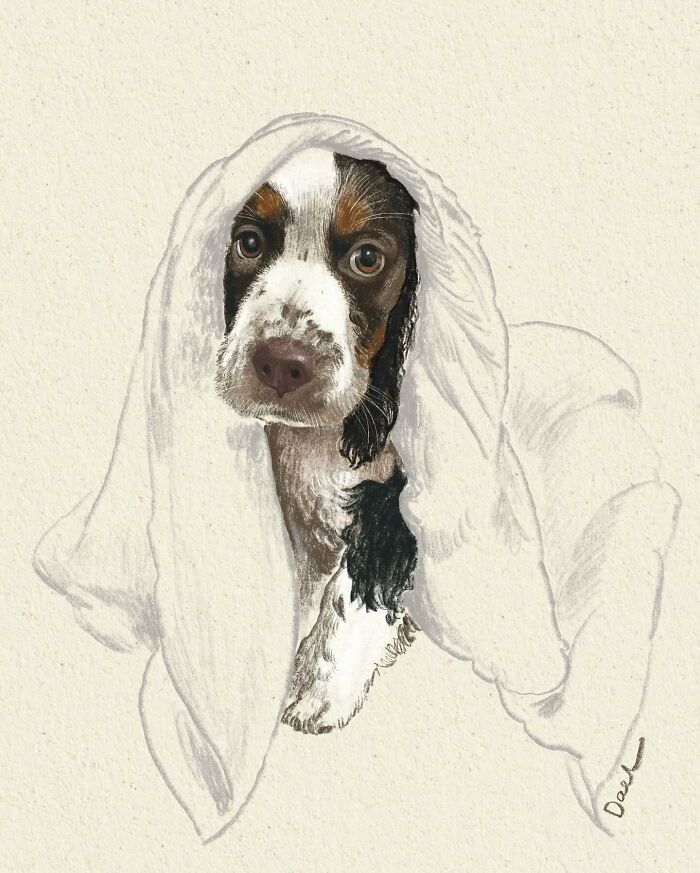 This Artist Draws Dog Portraits That Perfectly Capture Each Pet’s Personality (76 Pics)