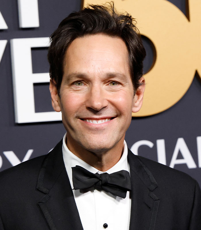 Paul Rudd smiling in tuxedo highlighting age-defying looks at 57 Paul Rudd smiling in tuxedo highlighting age-defying looks at 57