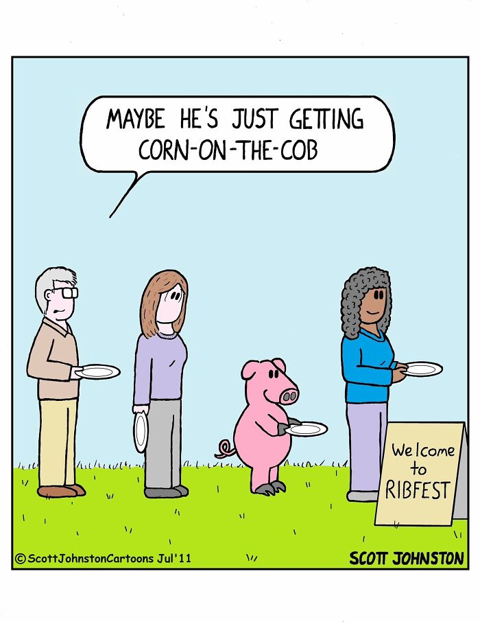 These Single-Panel Comics By Scott Johnston Deliver The Perfect Mix Of Clever Humor And Everyday Absurdity (50 New Pics)