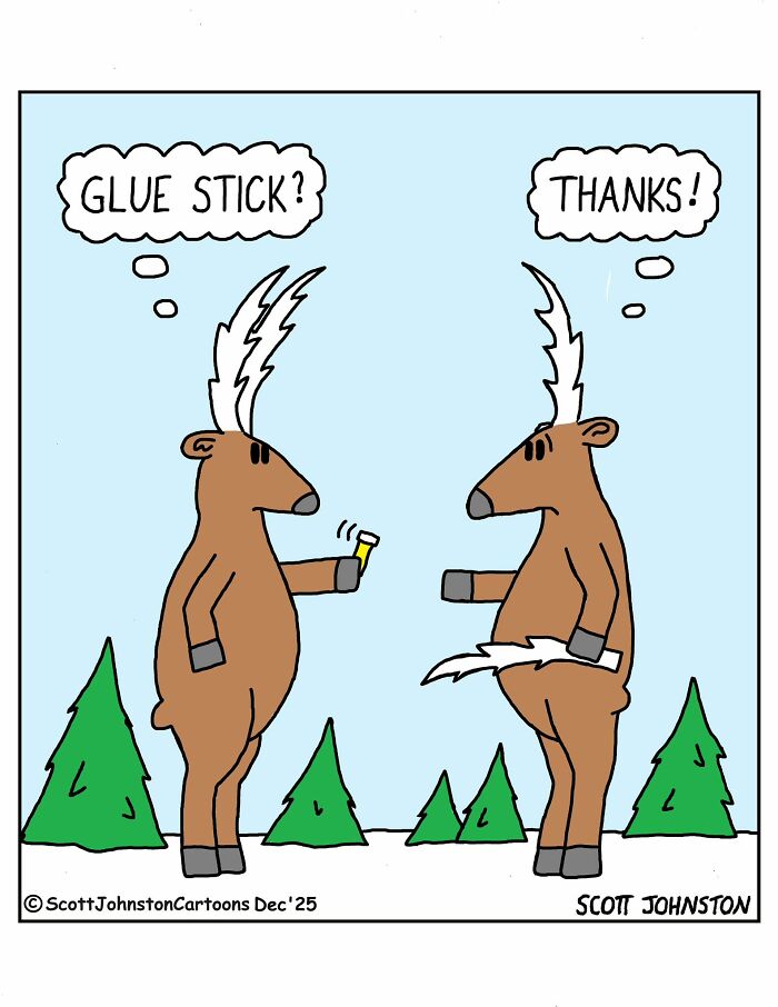 These Single-Panel Comics By Scott Johnston Deliver The Perfect Mix Of Clever Humor And Everyday Absurdity (50 New Pics)