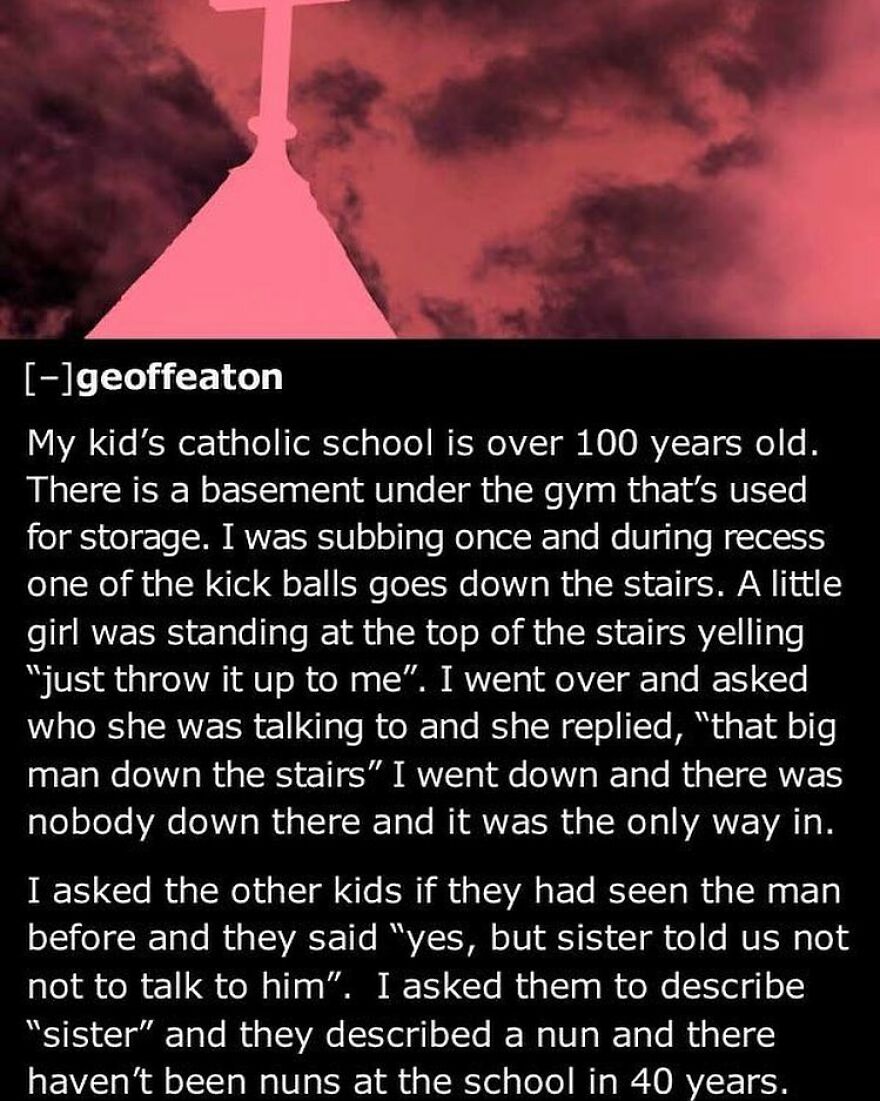 The silhouette of a church, illustrating a terrifying fact and horror story about a ghost in a Catholic school basement.