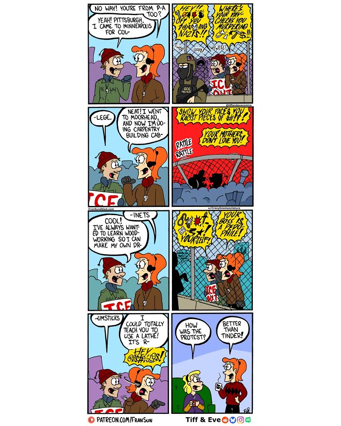 Dating, Art, Work, And Everyday Chaos: 40 Hilariously Relatable Comics By Tiff & Eve