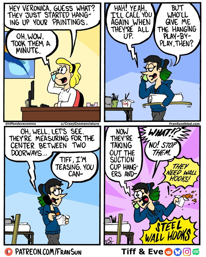 Dating, Art, Work, And Everyday Chaos: 40 Hilariously Relatable Comics By Tiff & Eve