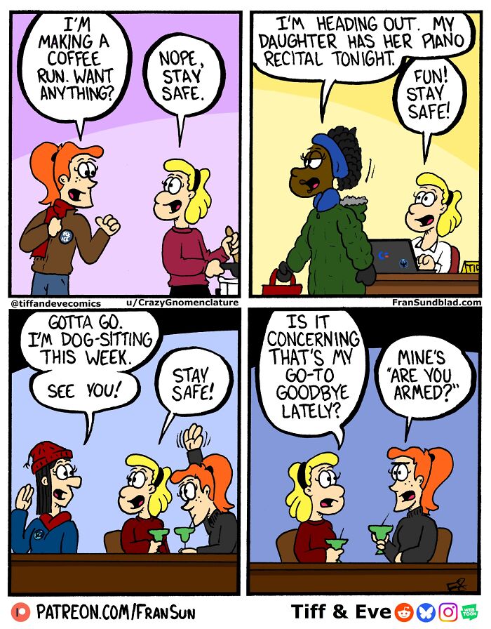 Dating, Art, Work, And Everyday Chaos: 40 Hilariously Relatable Comics By Tiff & Eve