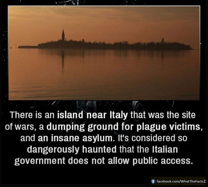 A terrifying island near Italy, a horror story location that kept people awake at night.