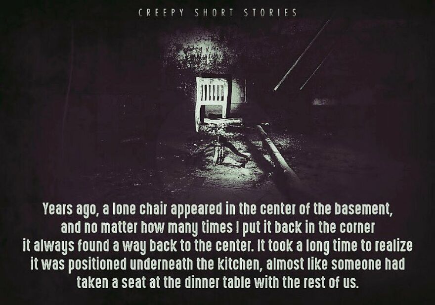 Dark image of a lone chair in a creepy basement, part of terrifying facts and horror stories.
