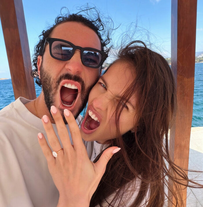 Thylane Blondeau and French DJ wedding, showing her engagement ring with fierce fan backlash.