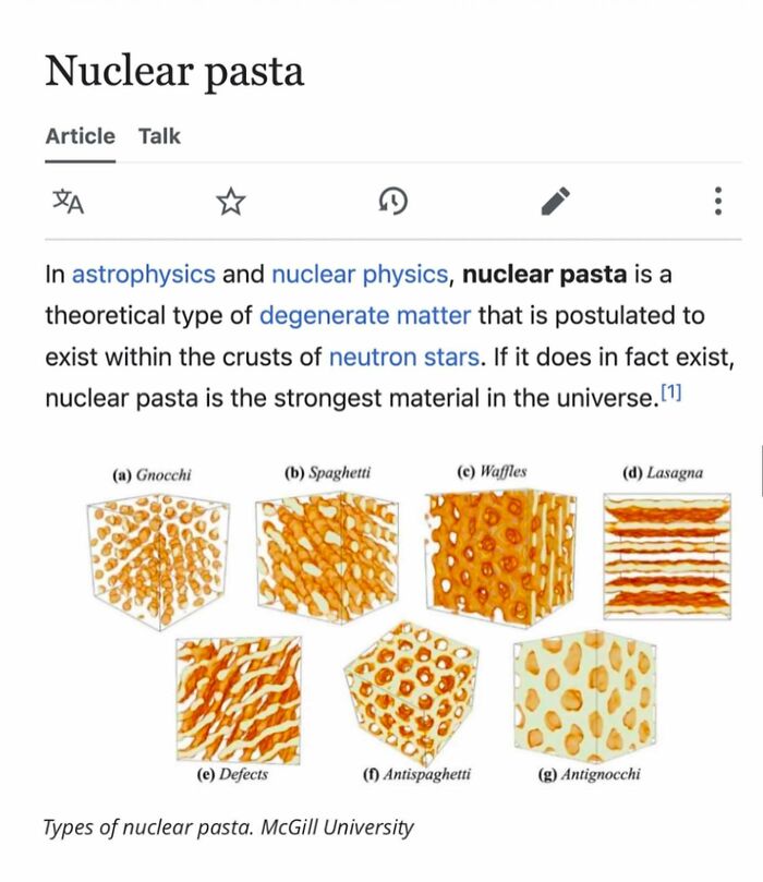 Nuclear pasta types and explanation from astrophysics and nuclear physics