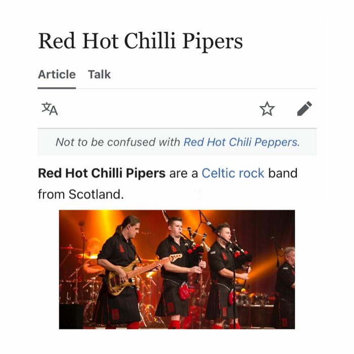 Red Hot Chilli Pipers Celtic rock band from Scotland performing on stage