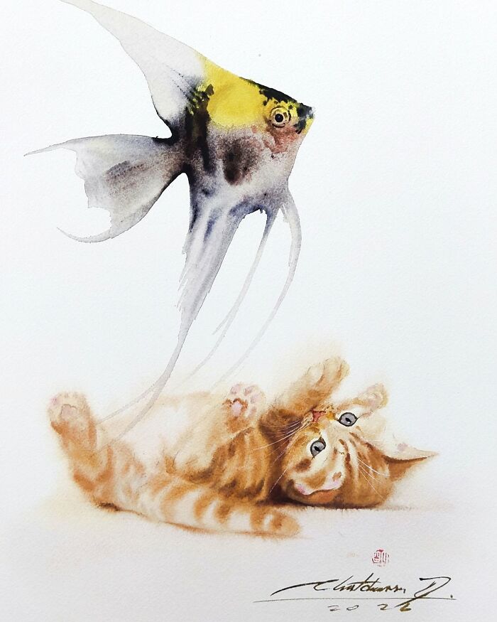Cat Paintings