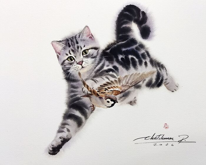 Cat Paintings