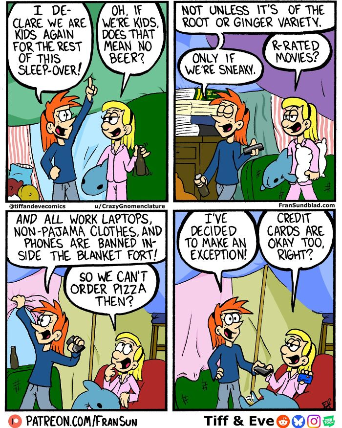 Dating, Art, Work, And Everyday Chaos: 40 Hilariously Relatable Comics By Tiff & Eve
