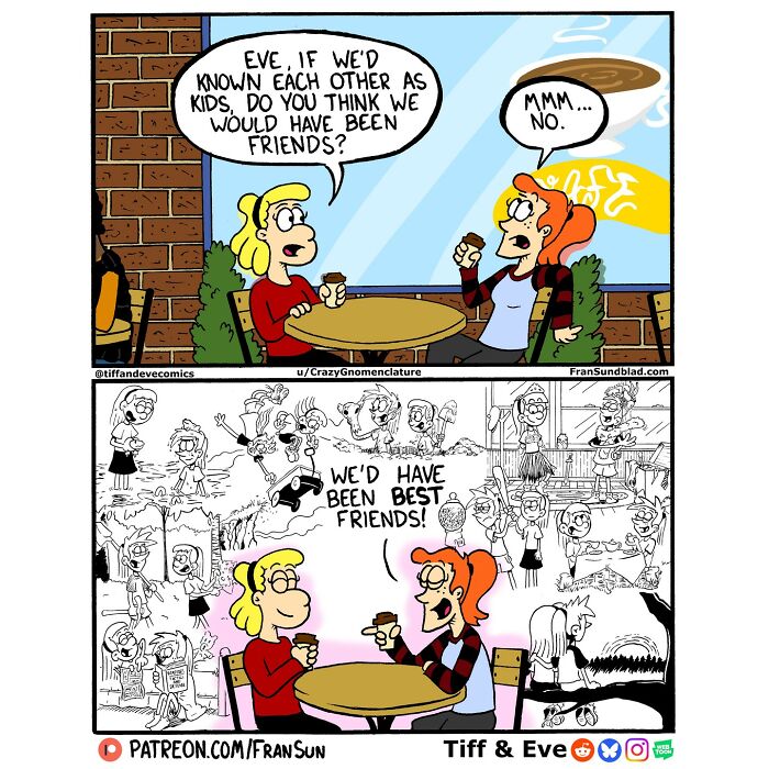Dating, Art, Work, And Everyday Chaos: 40 Hilariously Relatable Comics By Tiff & Eve