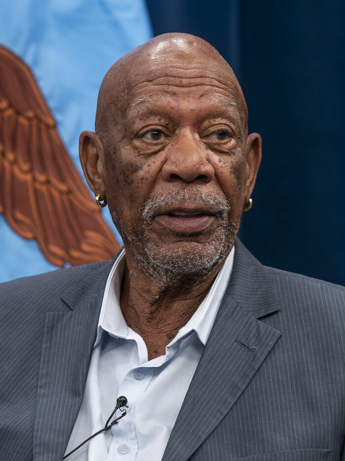 American Actor and Producer Morgan Freeman, 89
