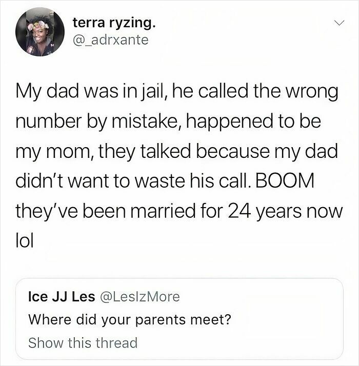 Real-life plot twist of parents meeting by a wrong call from jail and marrying