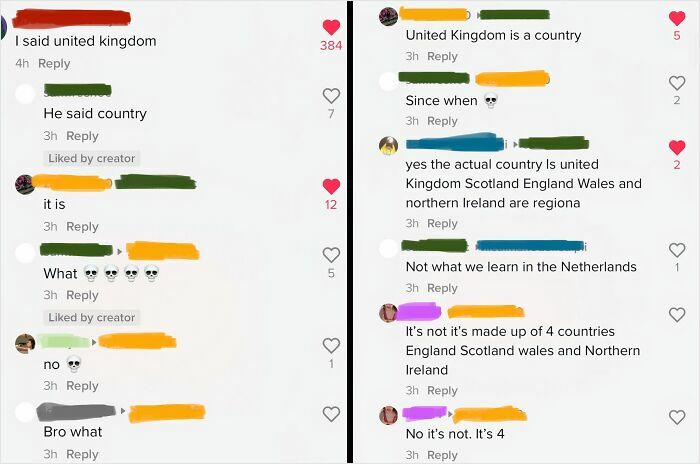 TikTok Users Genuinely Believe The United Kingdom Isn’t A Country
