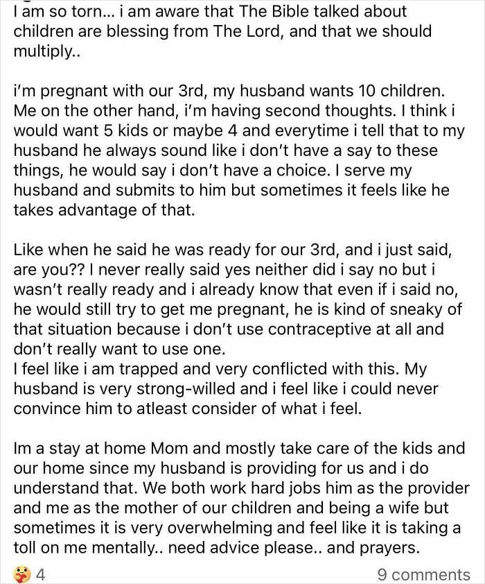 Post about pregnancy conflict and parenting stress in marriage