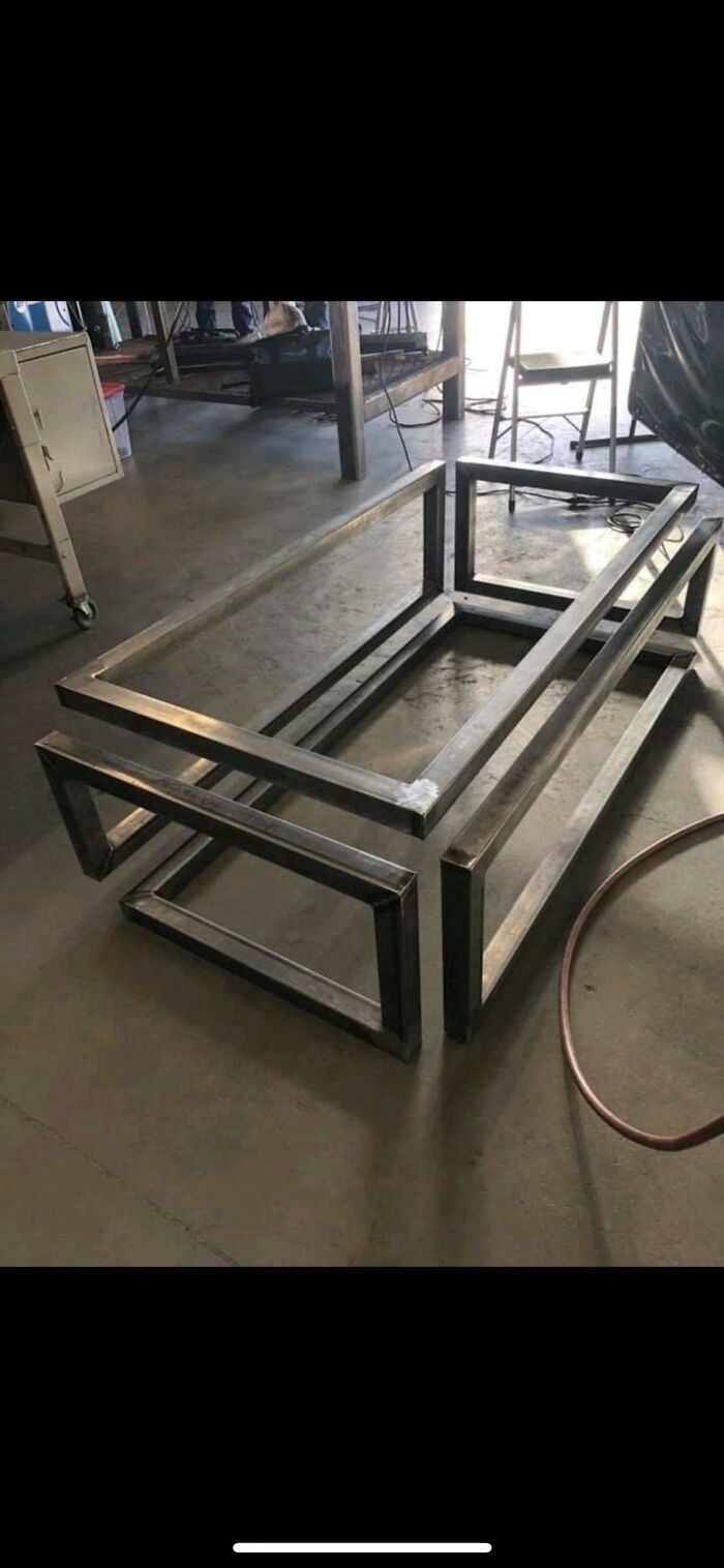 Metal frame prototype showcasing innovative designer creativity