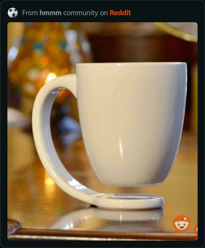 Creative brain uniquely designed white coffee mug with curled handle