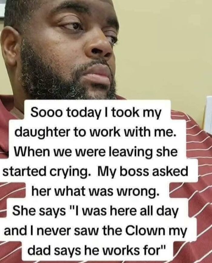 Man shares funny story about daughter not seeing his work boss