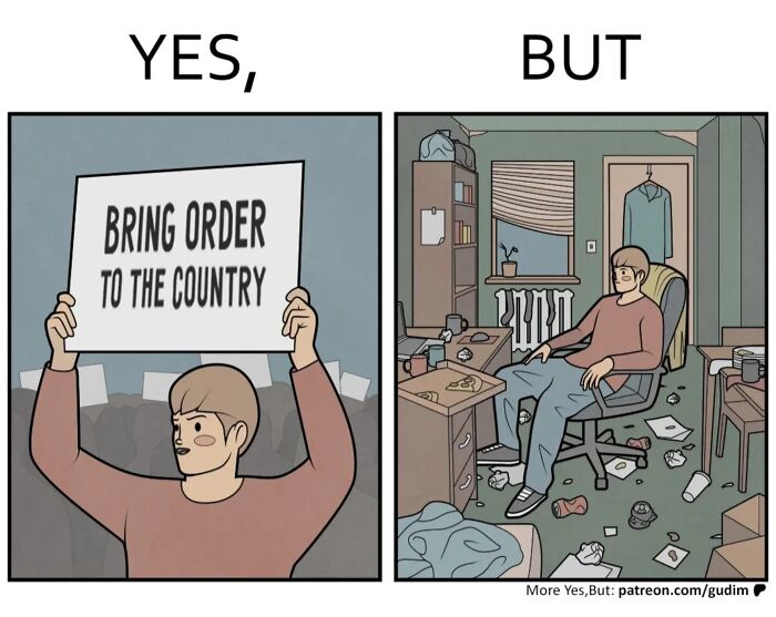 36 Brilliant “Yes, But” Comics By Anton Gudim That Expose The Contradictions Of Modern Life (New Pics)