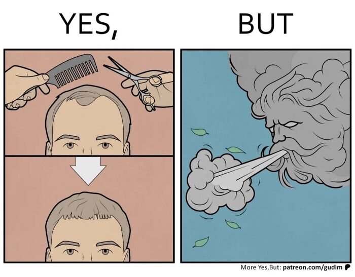 36 Brilliant “Yes, But” Comics By Anton Gudim That Expose The Contradictions Of Modern Life (New Pics)