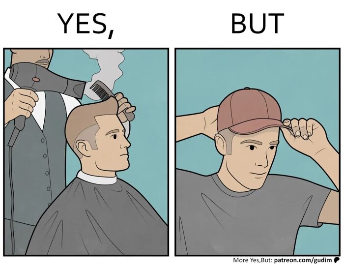 36 Brilliant “Yes, But” Comics By Anton Gudim That Expose The Contradictions Of Modern Life (New Pics)