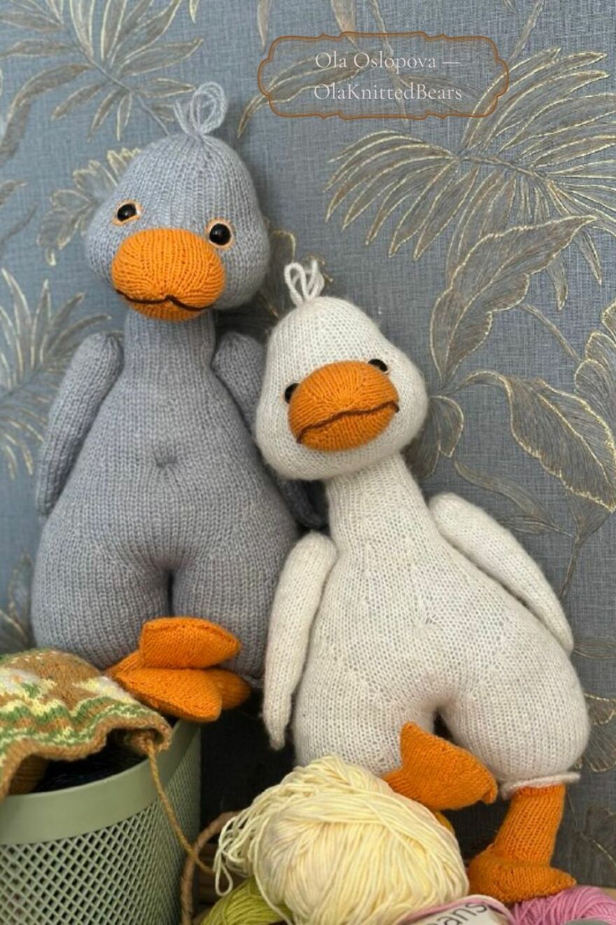 These Knitted Geese Arrive Without Clothes, But Their Story Is Just Beginning ❤️❤️ These Knitted Geese Arrive Without Clothes, But Their Story Is Just Beginning ❤️❤️