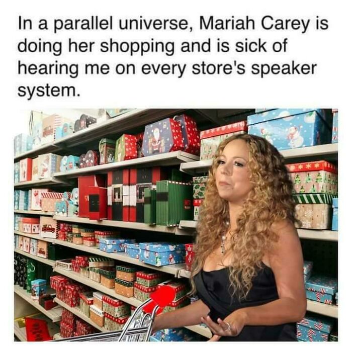 Shopper irritated by repetitive store music while shopping