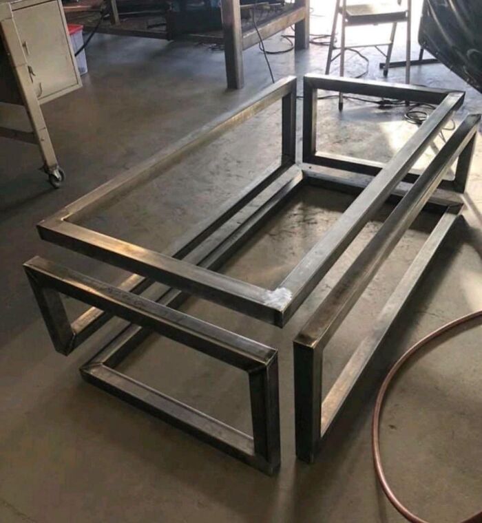 Metal frame prototype showcasing innovative designer creativity