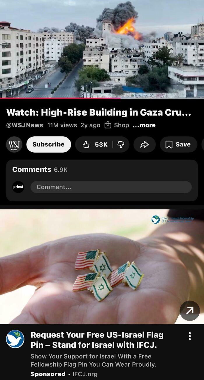 Explosion and smoke engulf high-rise buildings in Gaza dystopia scene