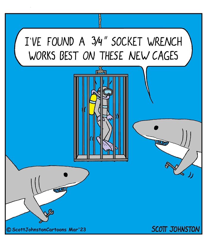 These Single-Panel Comics By Scott Johnston Deliver The Perfect Mix Of Clever Humor And Everyday Absurdity (50 New Pics)