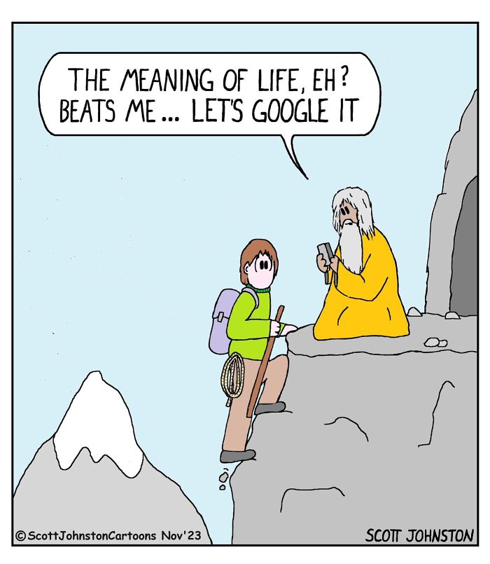 These Single-Panel Comics By Scott Johnston Deliver The Perfect Mix Of Clever Humor And Everyday Absurdity (50 New Pics)